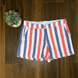 Crown & Ivy Women’s Shorts Red, Blue, and White Striped Size 8
